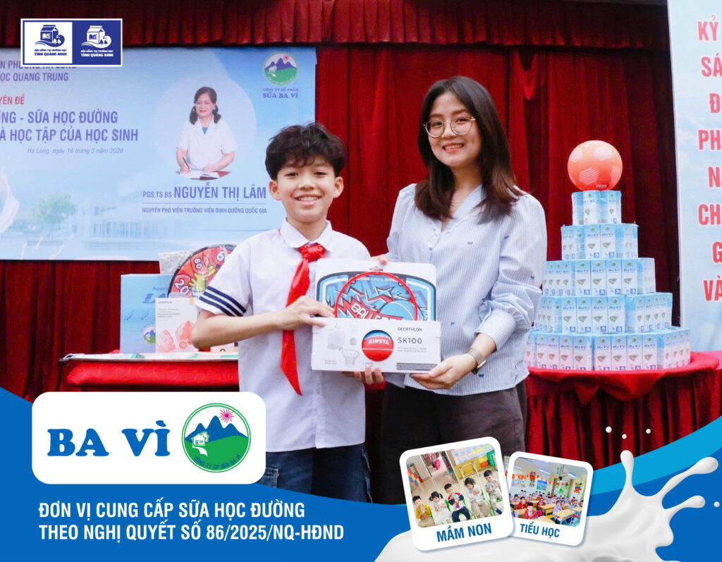 Đại diện Sữa Ba Vì – Bà Nguyễn Thùy Nương (Trưởng phòng Truyền thông & Thương hiệu)