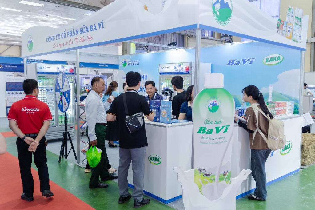 Không gian trải nghiệm của Công ty CP Sữa Ba Vì tại Triển lãm Vietnam Dairy 2026